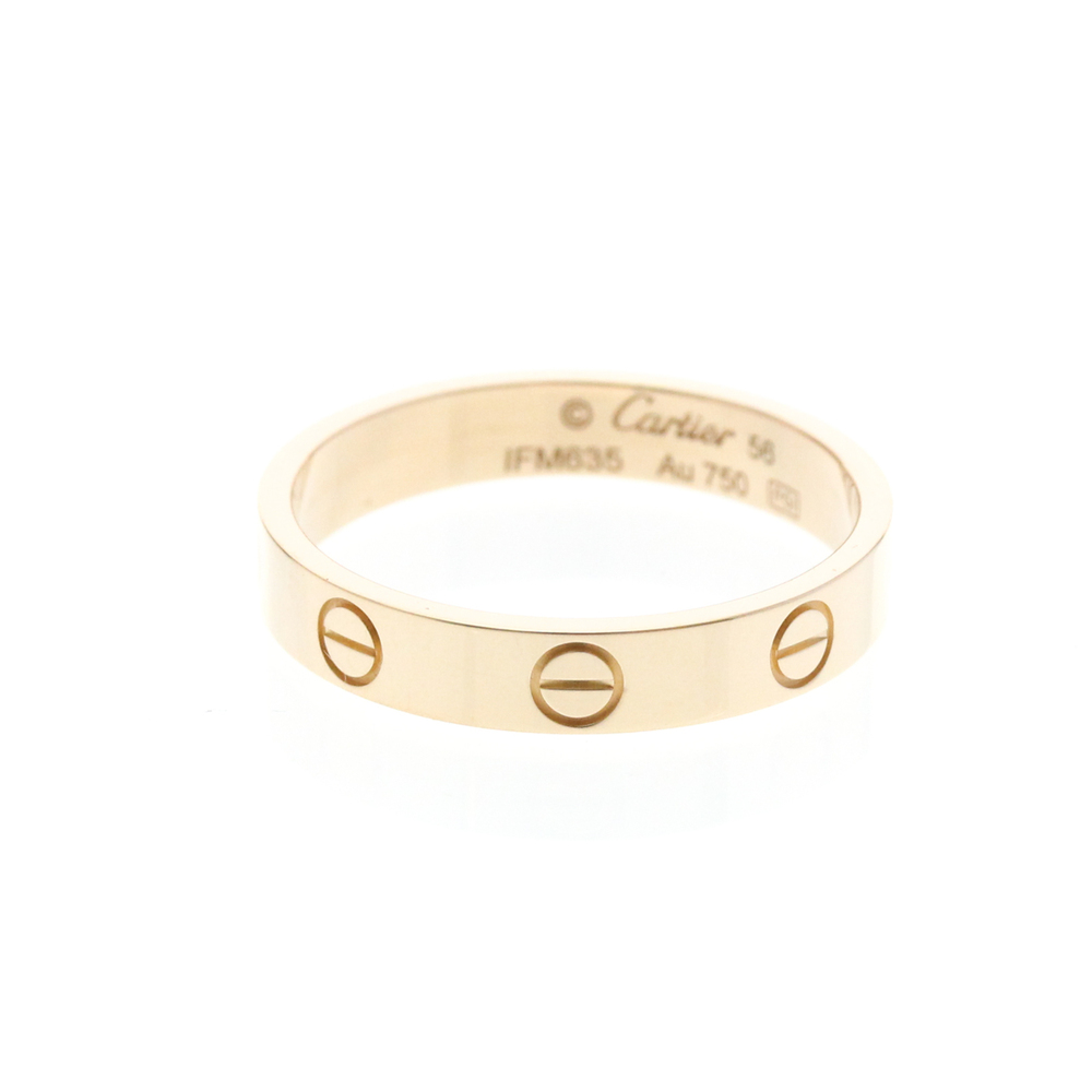 Cartier Mini Love Ring 18K Rose Gold